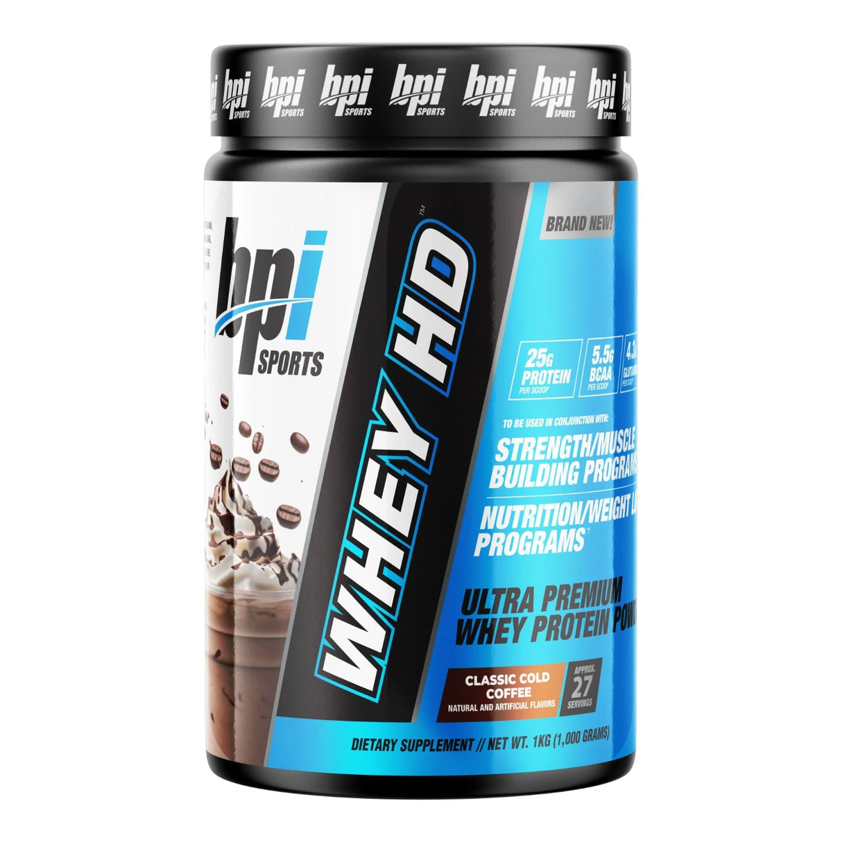 BPI Sports Whey HD Ultra Premium Protein Powder- 2.2 Lbs