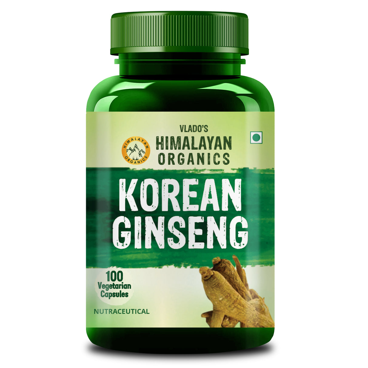 Vlado's Himalayan Organics, Korean Red Panax Ginseng, 800mg - 100 Veg Capsules