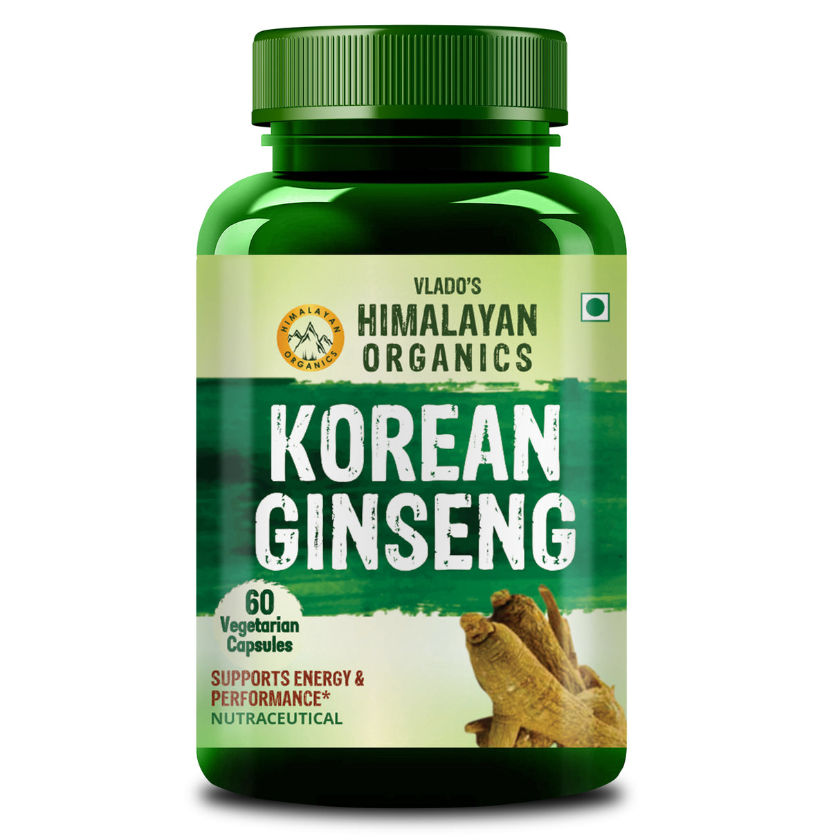 Vlado's Himalayan Organics, Korean Red Ginseng, 800mg - 60 Capsules