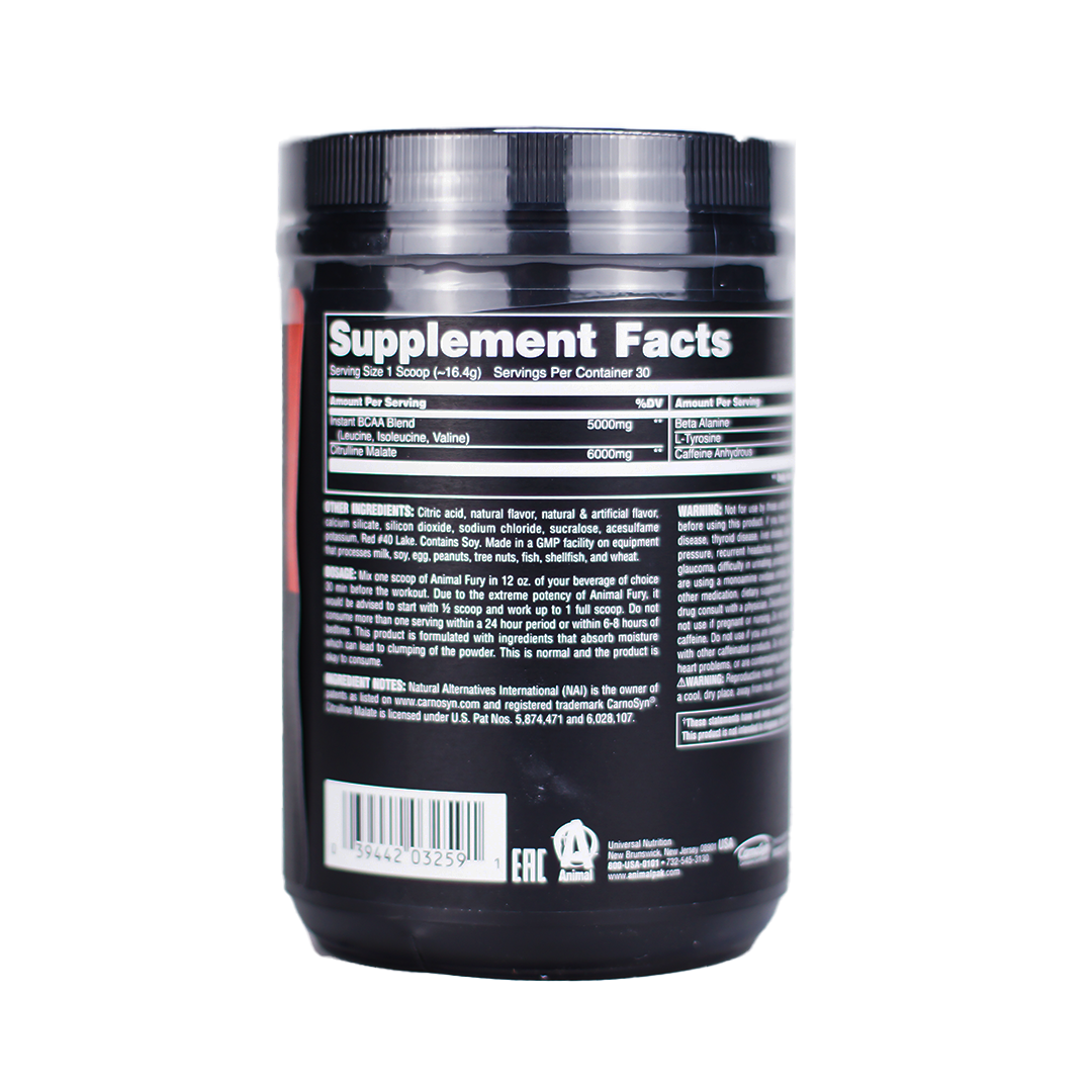 Universal Nutrition Animal Pre-Fury, 30 Servings