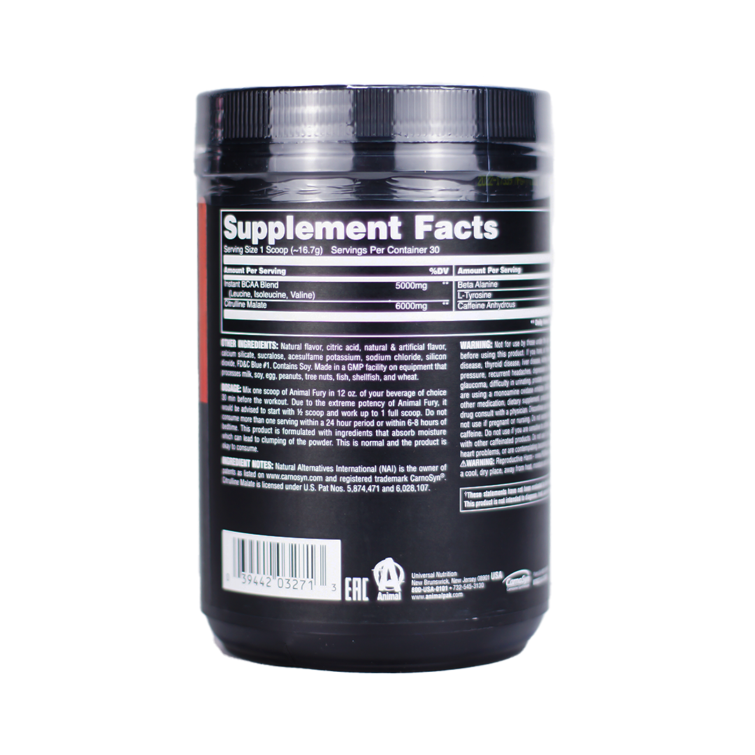 Universal Nutrition Animal Pre-Fury, 30 Servings