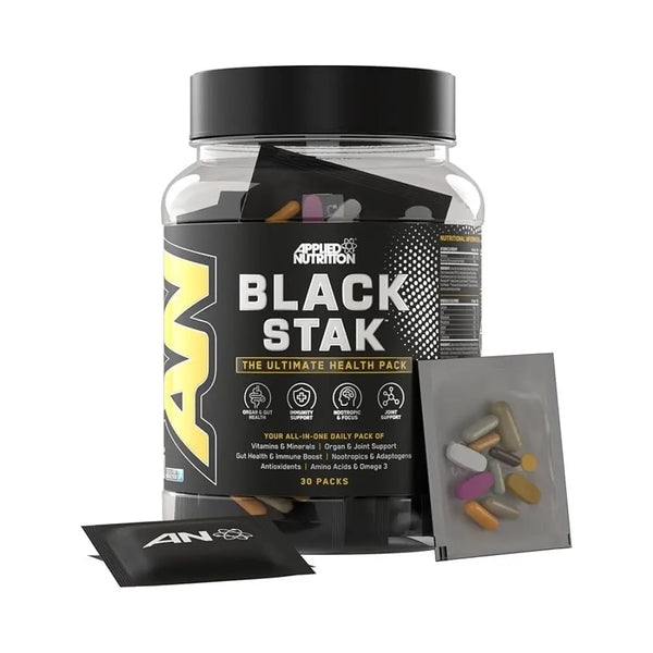Applied Nutrition Black Stak | The Ultimate Health Pack | 30 Packs
