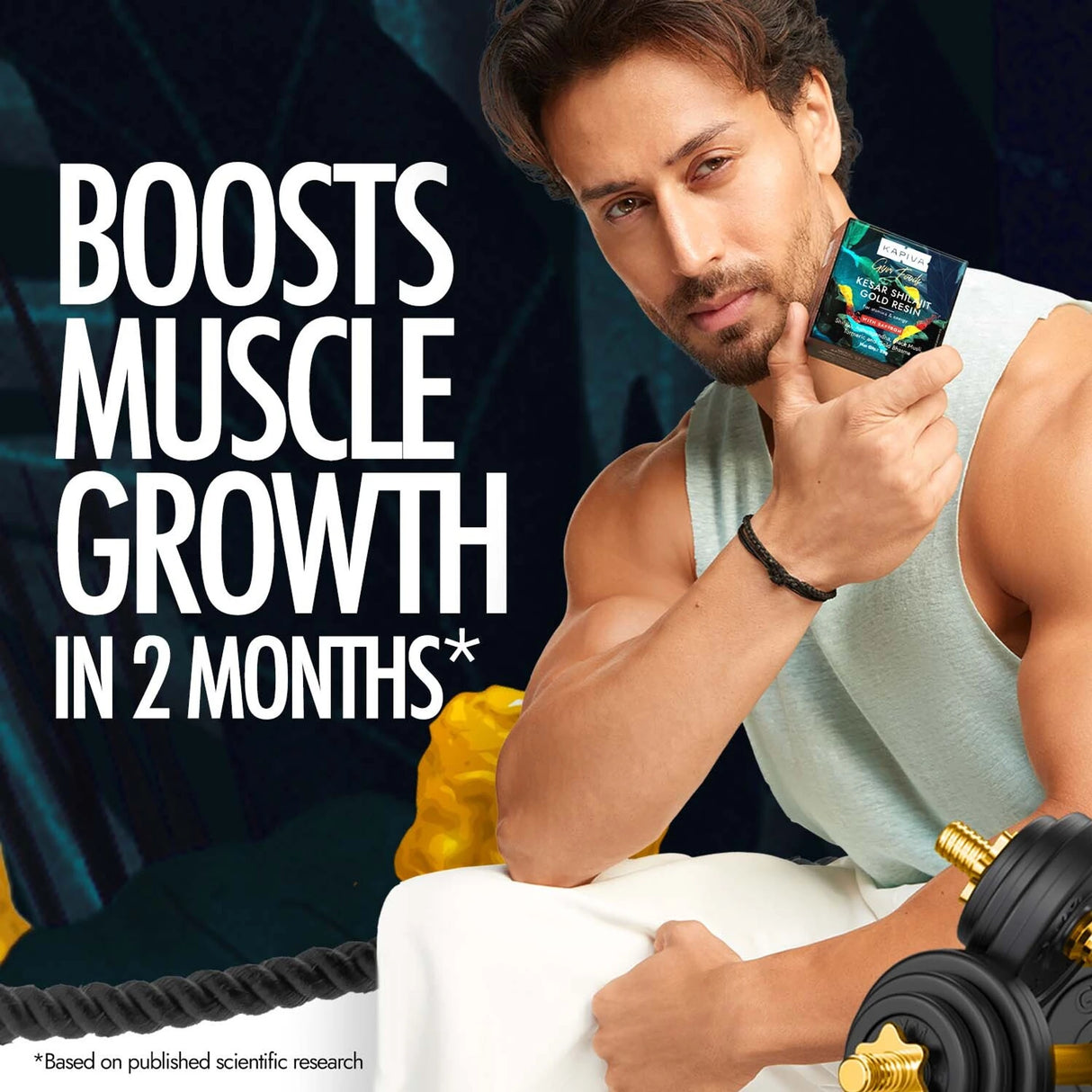 Kapiva Gym Foods Kesar Shilajit Gold Resin 25g