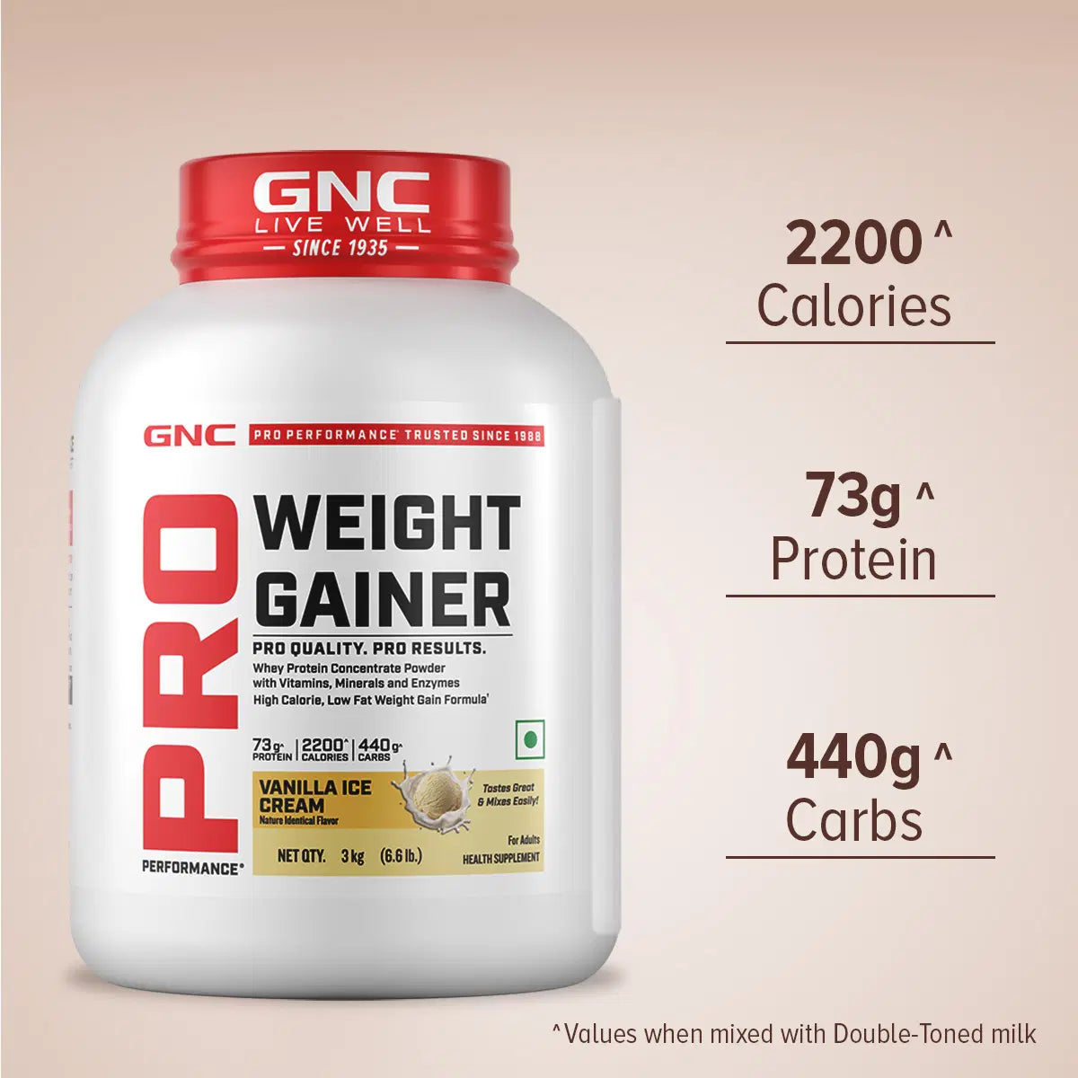 GNC Pro Performance Weight Gainer , 3 kg