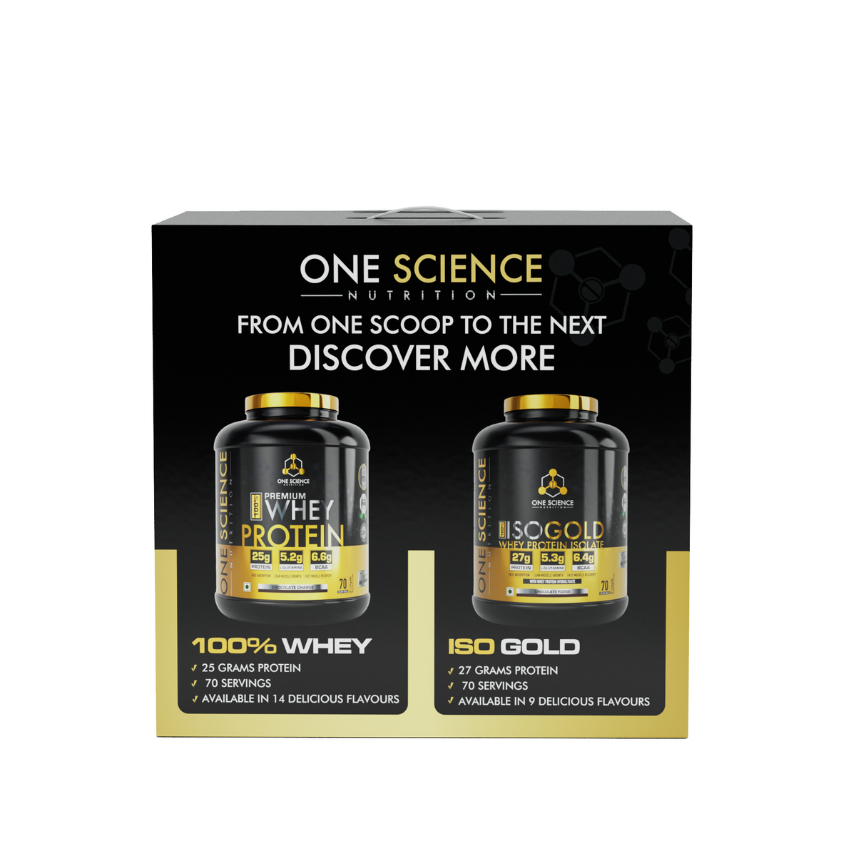 One Science Nitra Whey 4 Lbs with Multivitamins 60 Tablets | 27g Protein, 3 Creatine Per Serving | Complete Stack