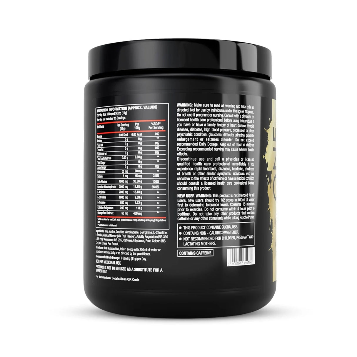 One Science Nutrition Psycho Pump Extreme Pre-Workout | 15 Servings