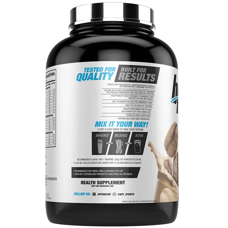 BPI Sports ISO HD Whey Isolate and Hydrolysate - 4.4 Lbs