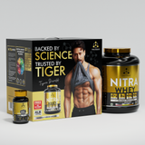 One Science Nitra Whey 4 Lbs with Multivitamins 60 Tablets | 27g Protein, 3 Creatine Per Serving | Complete Stack