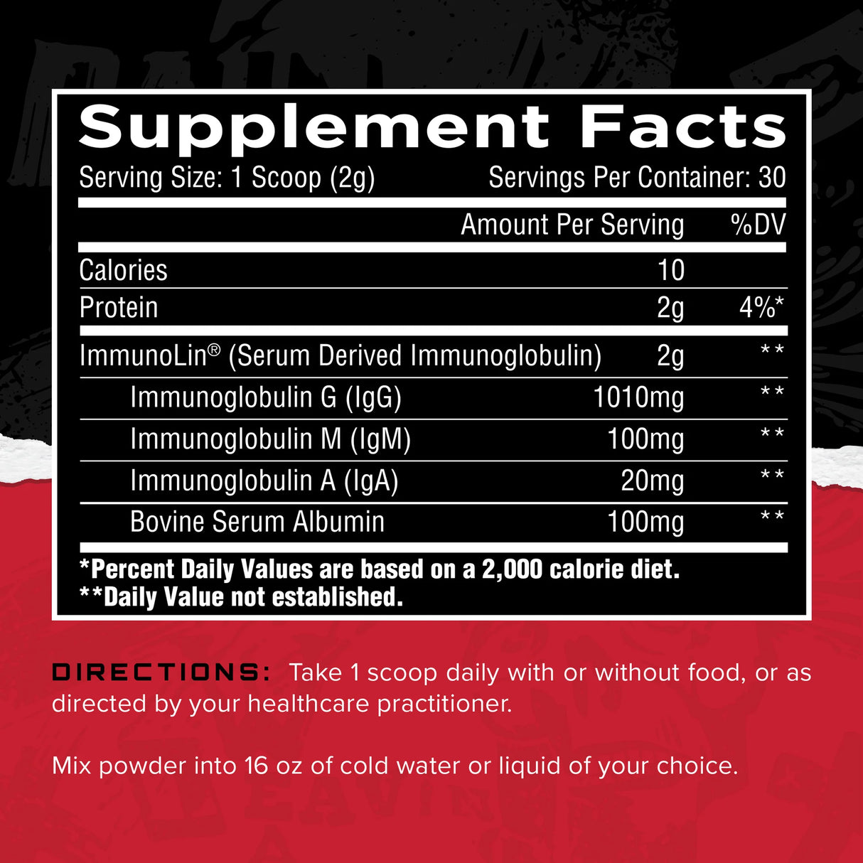 Unmatched Immuno-IGG, 30 Servings