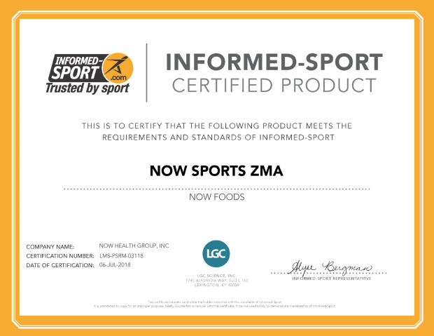 NOW Sports ZMA Supplement – Zinc, Magnesium & Vitamin B6 | 90 Veg Capsules