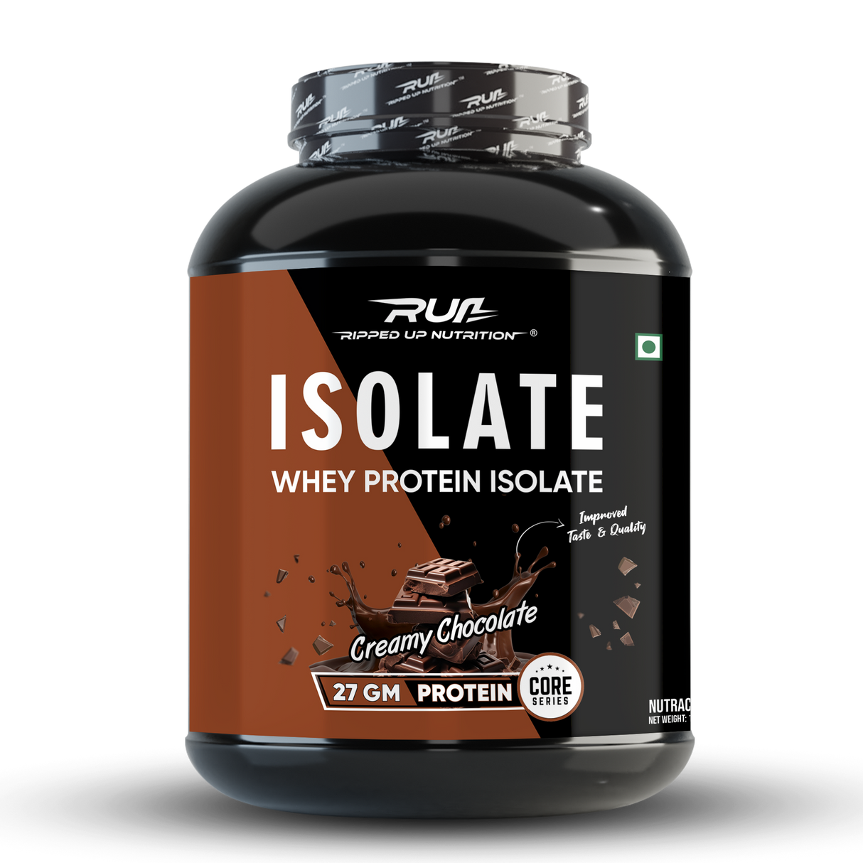 Ripped Up Nutrition Whey Protein Isolate | 27g Protein, Low Carb & Fat | 1.81 Kg, 55 Servings