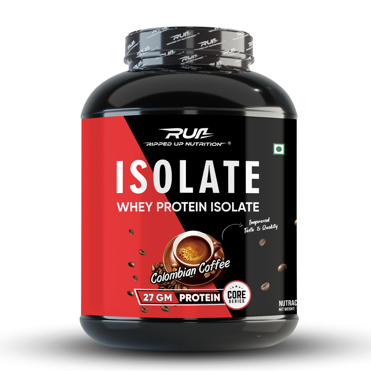 Ripped Up Nutrition Whey Protein Isolate | 27g Protein, Low Carb & Fat | 1.81 Kg, 55 Servings