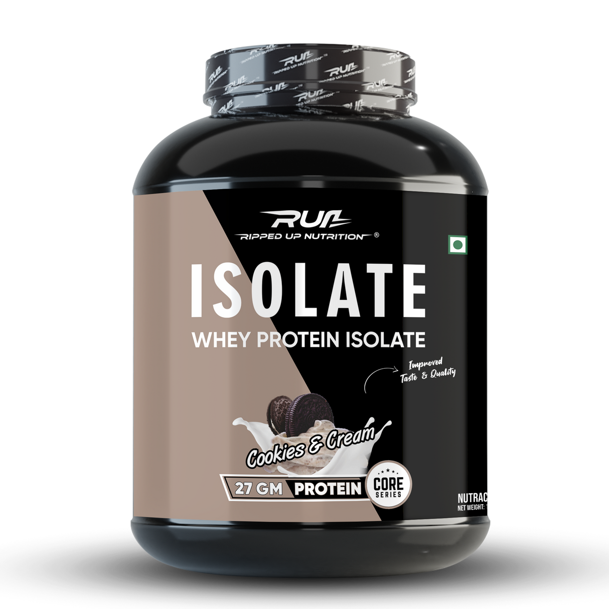 Ripped Up Nutrition Whey Protein Isolate | 27g Protein, Low Carb & Fat | 1.81 Kg, 55 Servings
