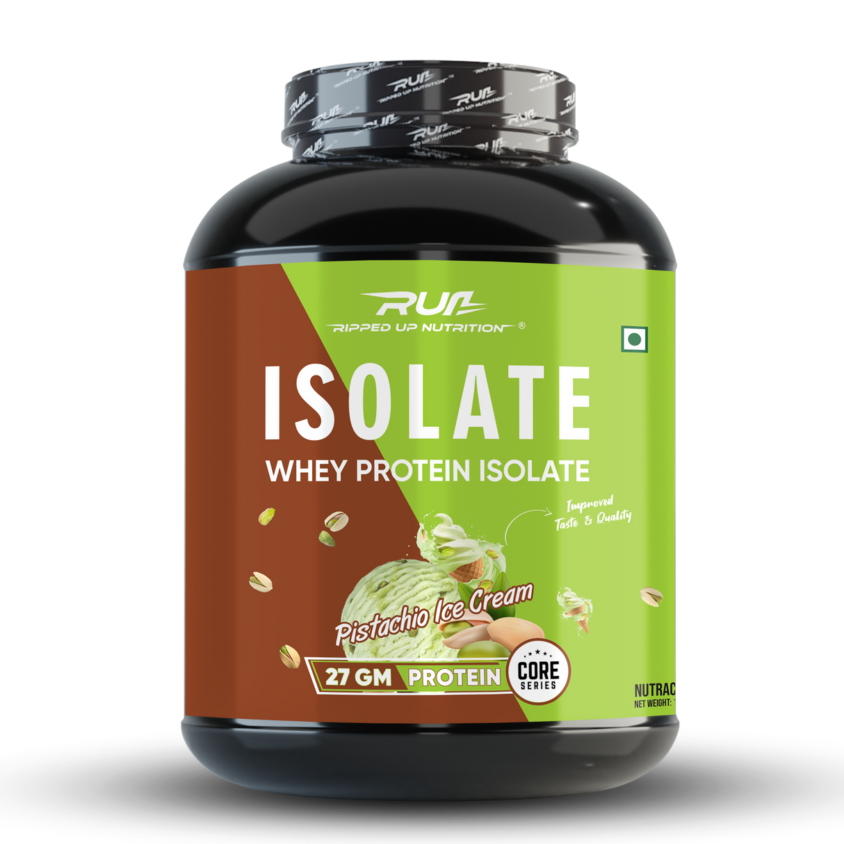 Ripped Up Nutrition Whey Protein Isolate | 27g Protein, Low Carb & Fat | 1.81 Kg, 55 Servings