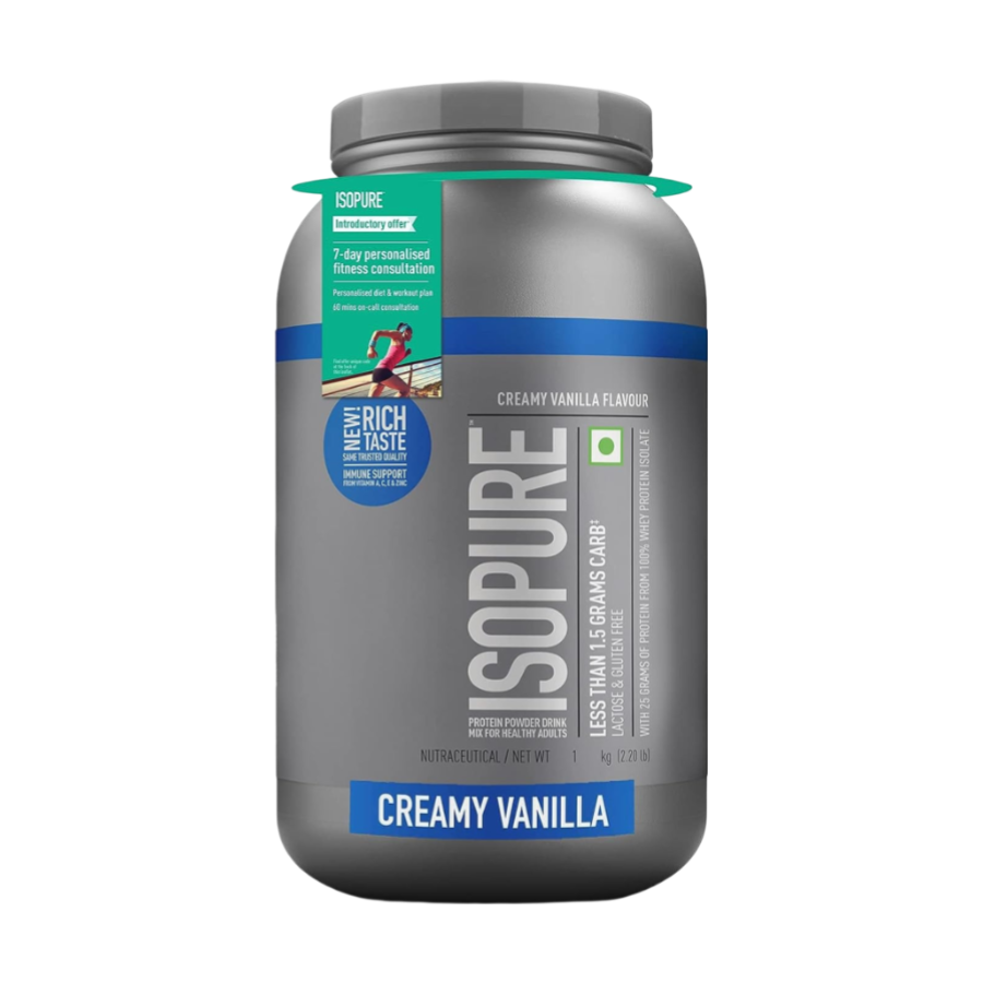 Isopure Low Carb 100% Whey Protein Isolate -2.2 Lbs ( 1 kg ) - Nutristar