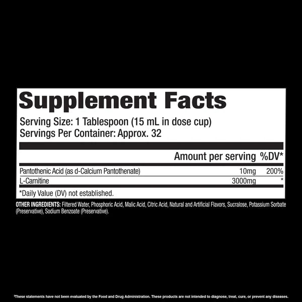 GAT L-Carnitine Liquid 3000 mg - 32 Servings