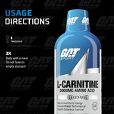 GAT L-Carnitine Liquid 3000 mg - 32 Servings