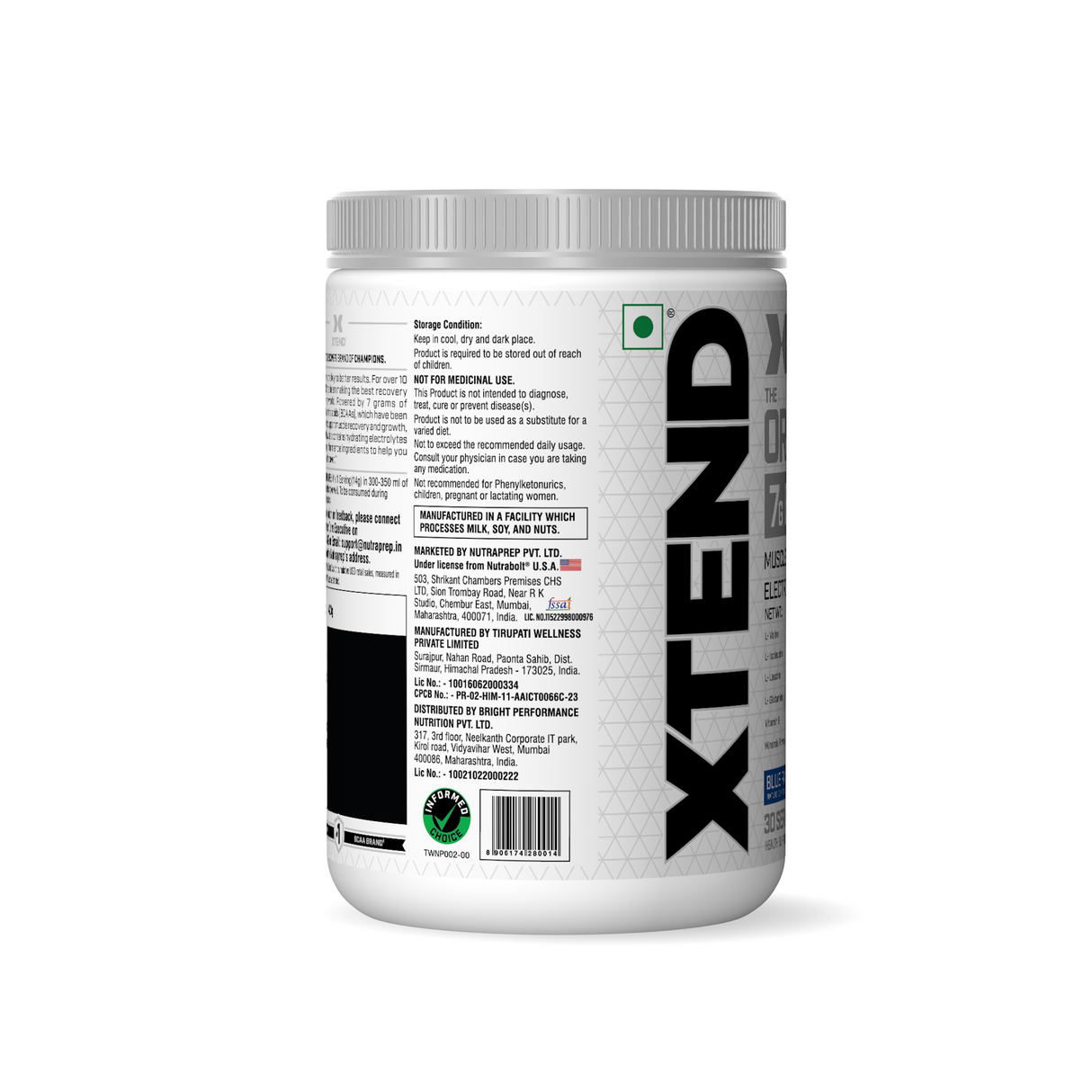 Xtend Original BCAAs Powder - 30 Servings