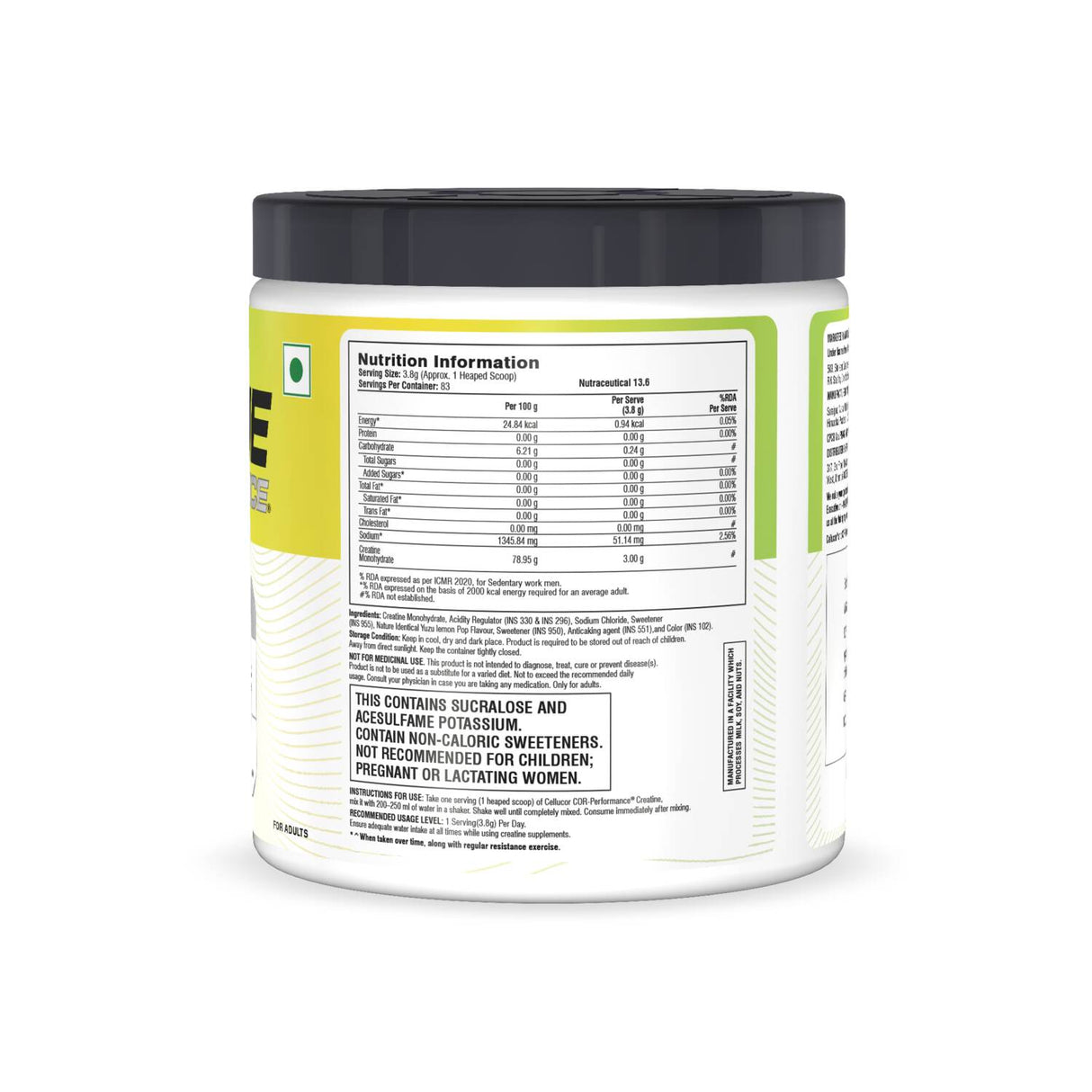 Cellucor Creatine Cor-Performance - 83 Serving | 315g