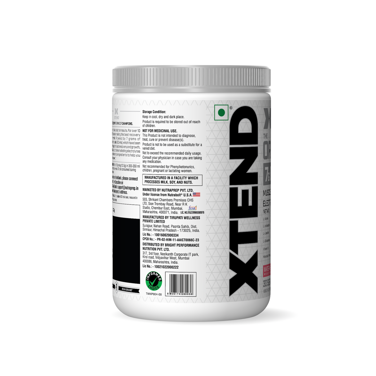 Xtend Original BCAAs Powder - 30 Servings