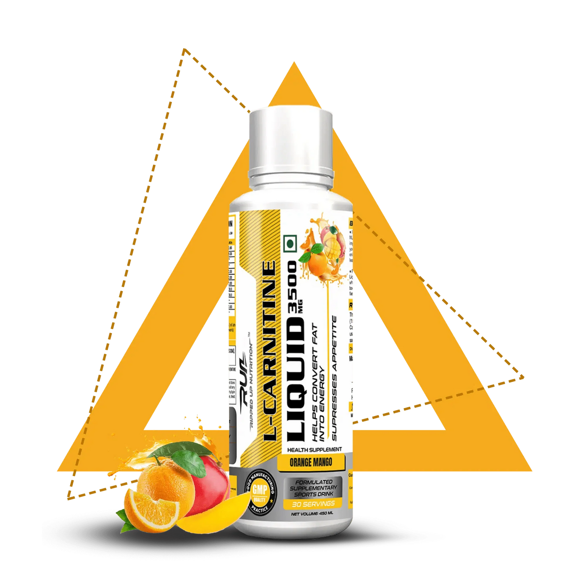 Ripped Up Nutrition Liquid L-Carnitine 3500mg | Weight Management Supplement | 450ml