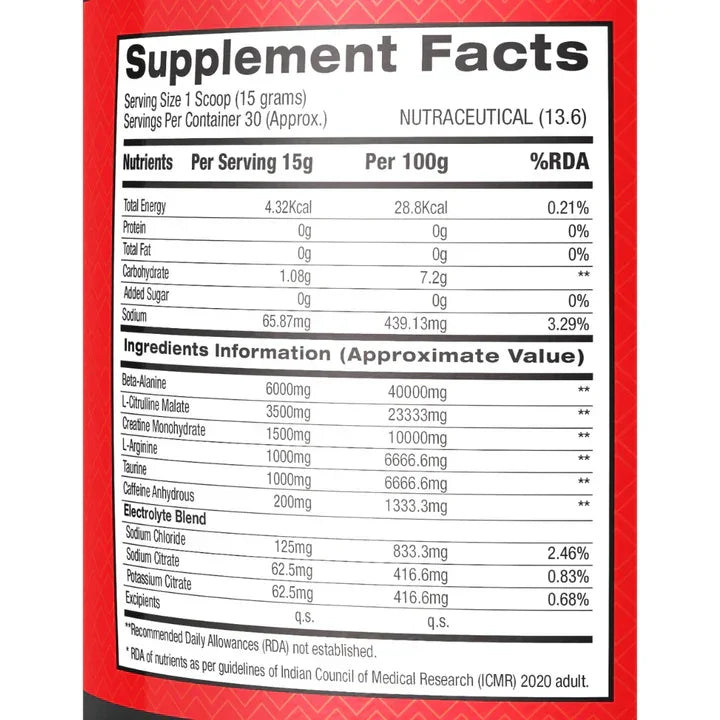 BPI Sports 1.M.R. Vortex Pre-Workout - 30 Servings