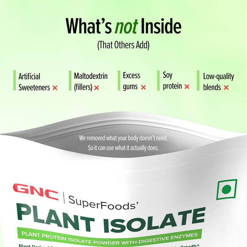 GNC Plant Protein Isolate Powder| 25g Protein | Complete Amino Acid | 2lbs