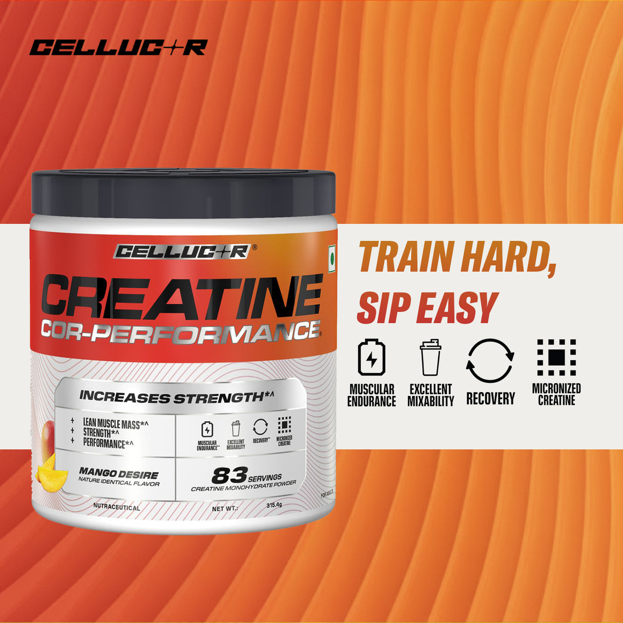 Cellucor Creatine Cor-Performance - 83 Serving | 315g
