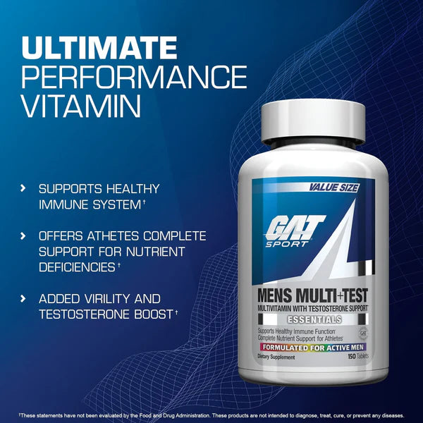 Gat Mens Multi+Test - 150 Tablets