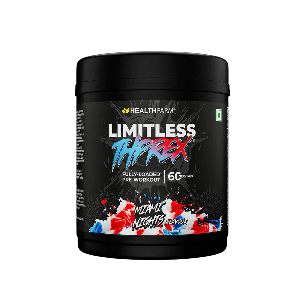 Healthfarm Limitless Thprex Pre-Workout | High Intensity Energy | 60 Servings