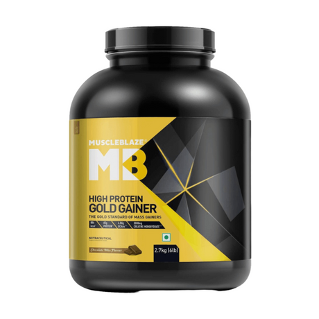 MuscleBlaze High Protein Gold Gainer - 2.7 kg (6 Lbs) - Nutristar