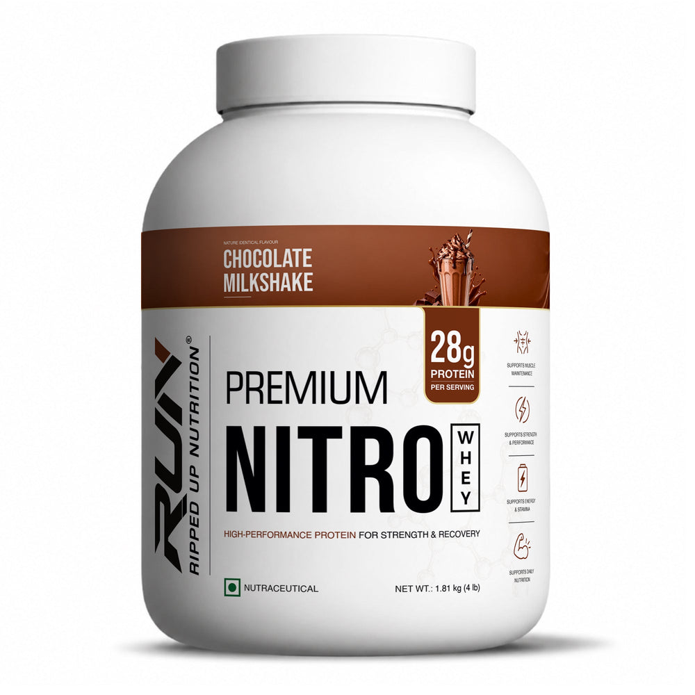 Ripped Up Nutrition Premium Nitro Whey Protein | Lean Muscle Support & Recovery | 1.81Kg, 45 Servings
