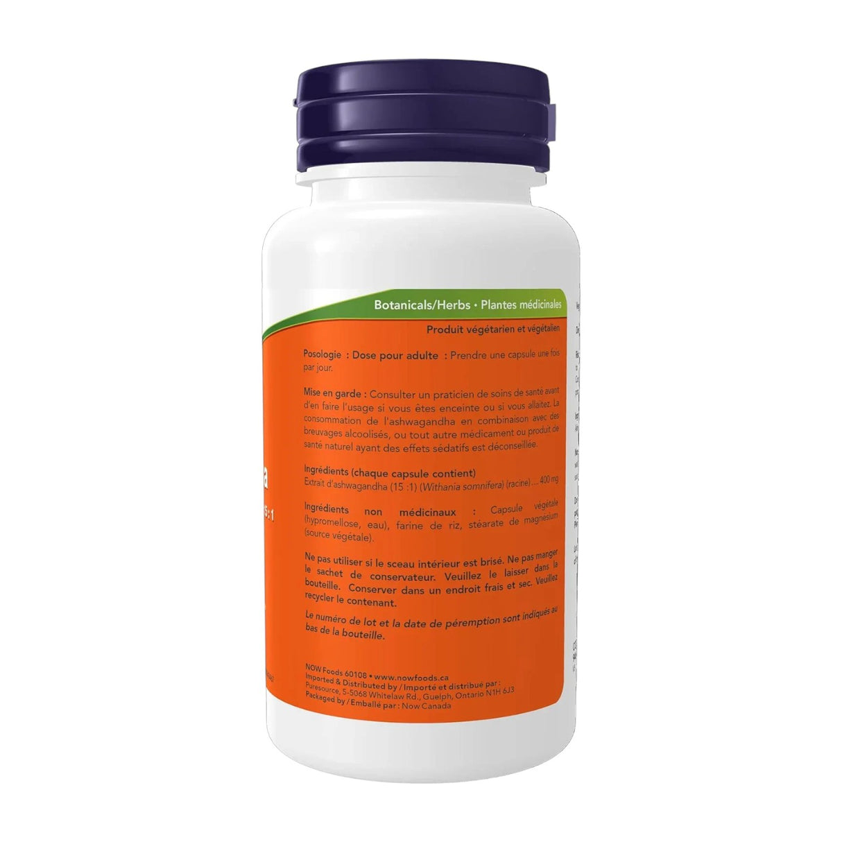 Now Foods Ashwagandha Extract 400mg | Stress Support | 90 Veg Capsules