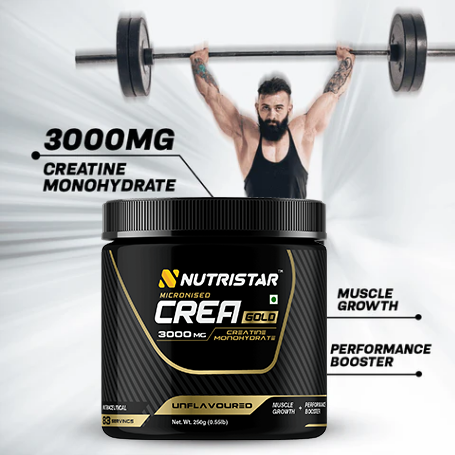 Nutristar Micronized CREA Gold Creatine Monohydrate 250g - 83 Servings