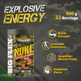 Bigflex Nuke Pre-Workout Powder | Energy & Workout Support | 400g (33 Servings)