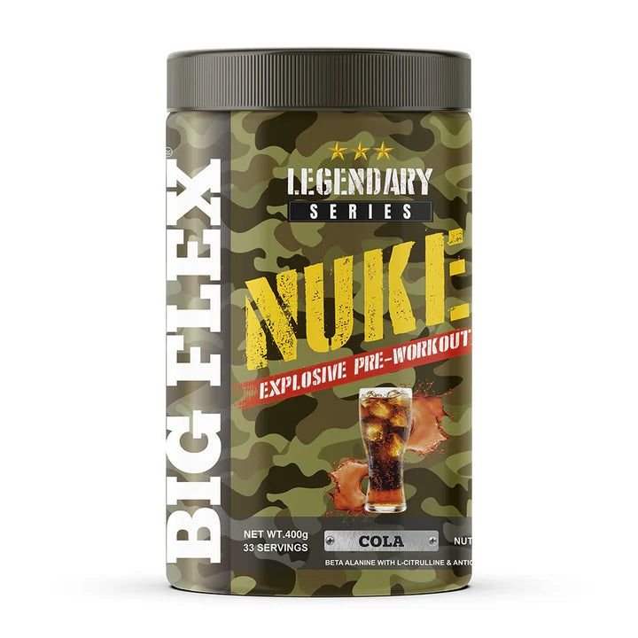 Bigflex Nuke Pre-Workout Powder | Energy & Workout Support | 400g (33 Servings)