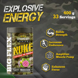 Bigflex Nuke Pre-Workout Powder | Energy & Workout Support | 400g (33 Servings)