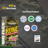 Bigflex Nuke Pre-Workout Powder | Energy & Workout Support | 400g (33 Servings)