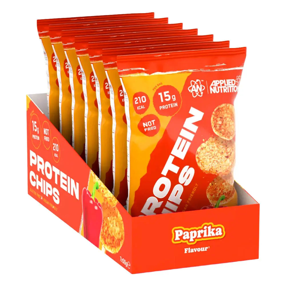 Applied Nutrition Protein Chips | Gluten-Free & Vegan | 15g Protein | 7 x 50g
