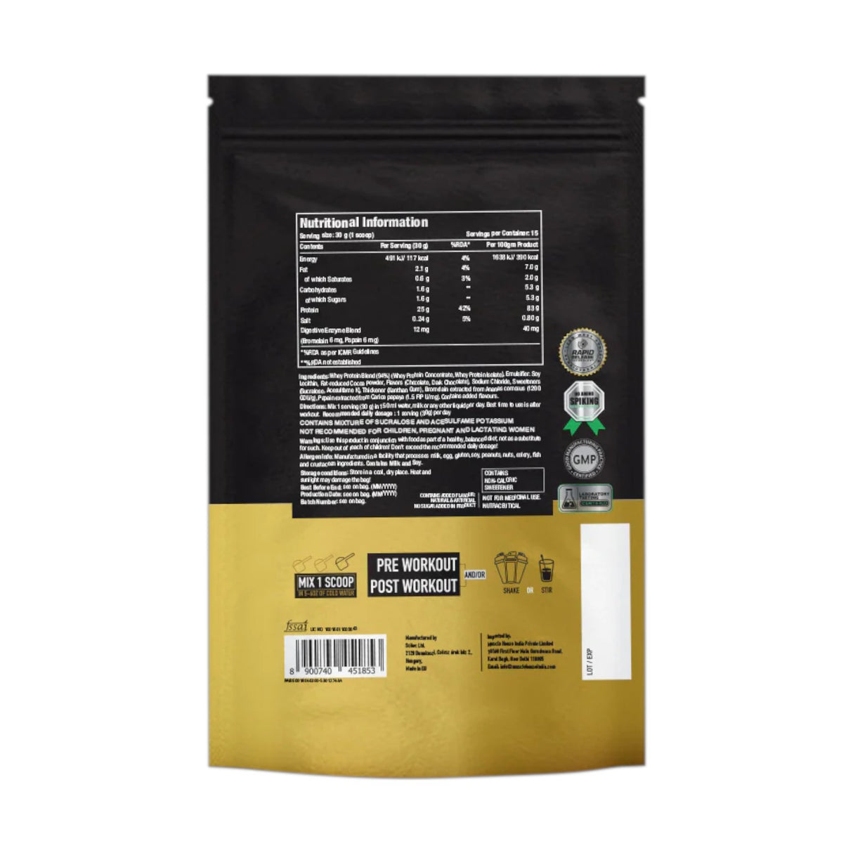 One Science Premium Whey Protein - 1 Lbs