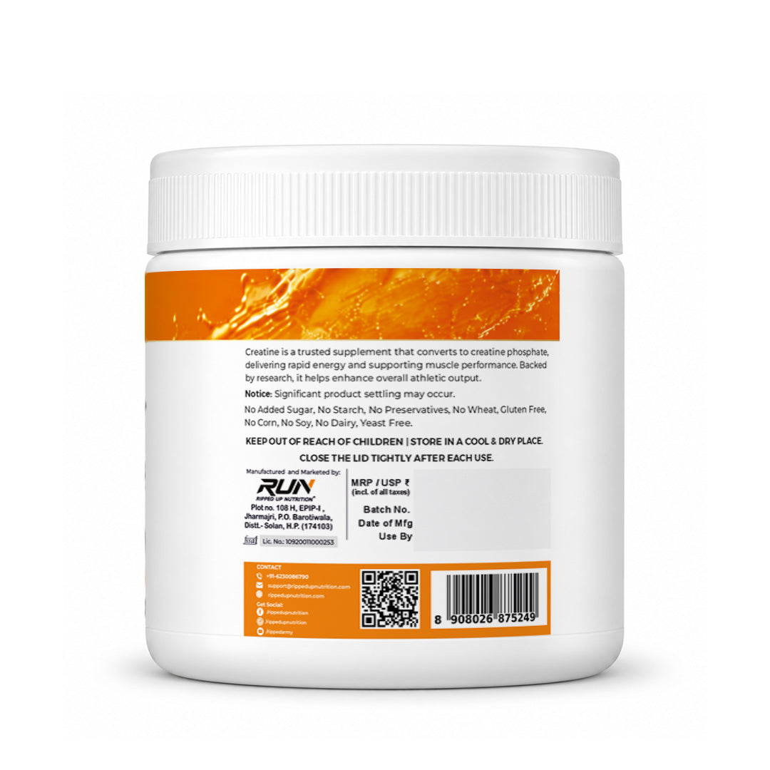 Ripped Up Nutrition Creatine Monohydrate | Strength and Performance Support | 100gm