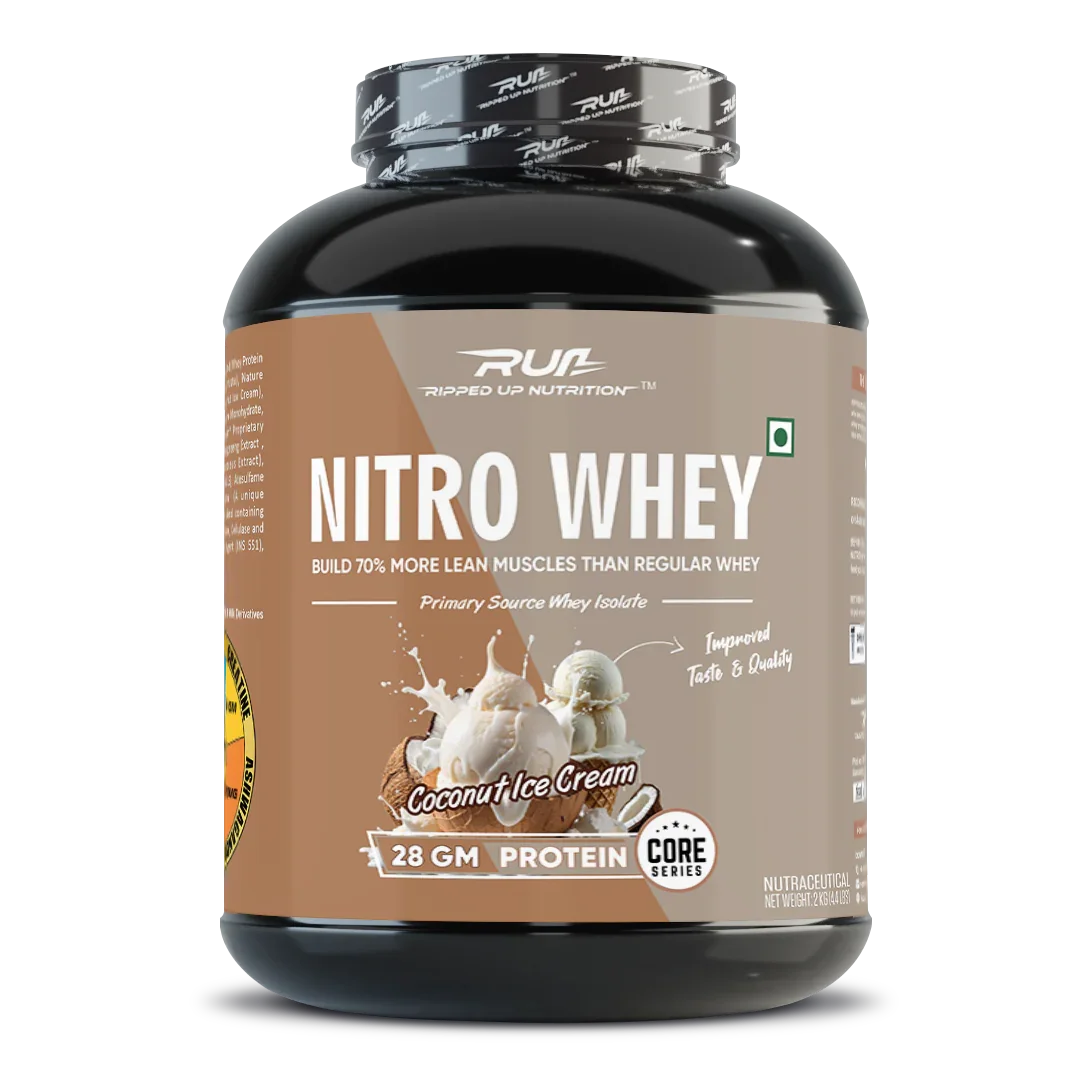 Ripped Up Nutrition Premium Nitro Whey Protein 2Kg, 50 Servings