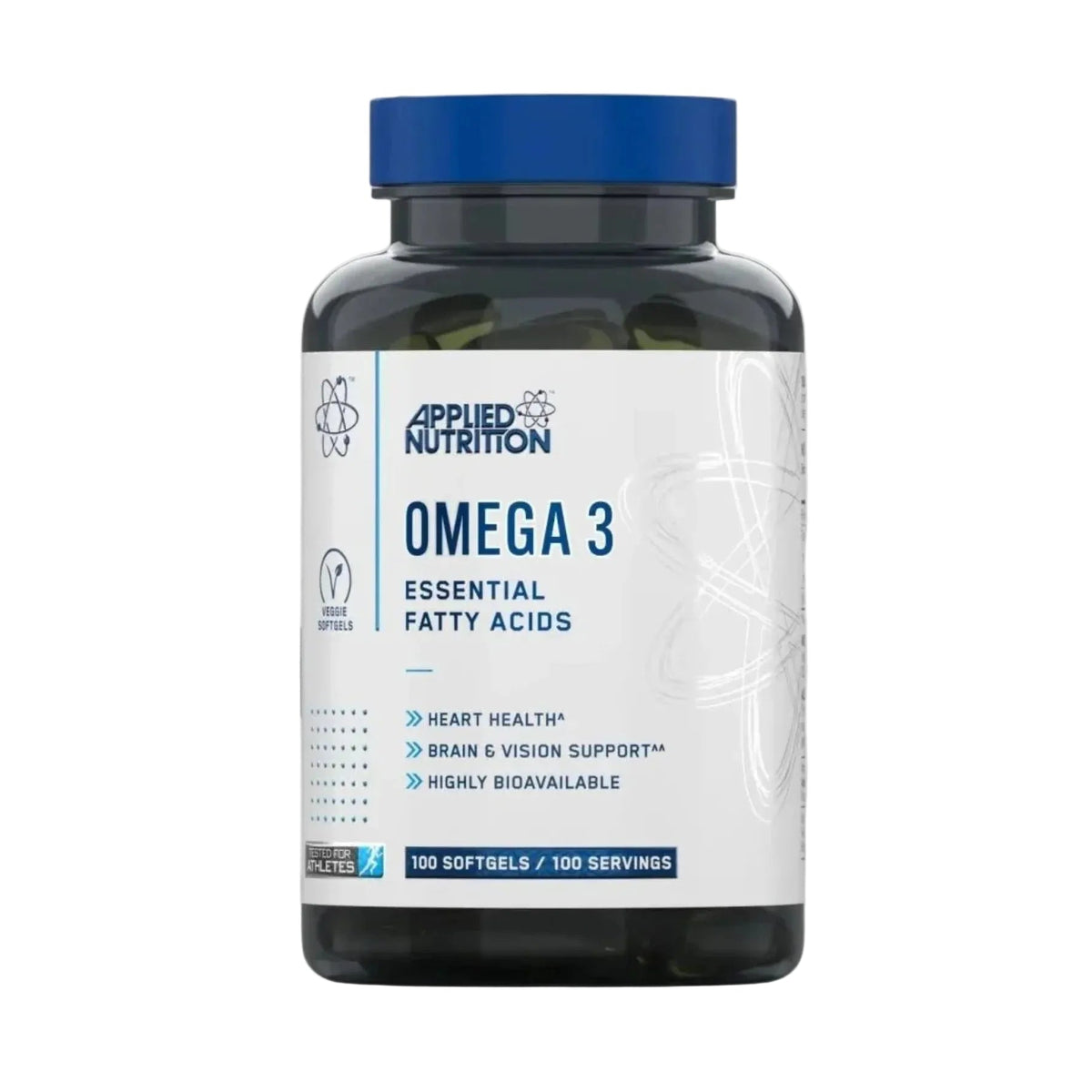 Applied Nutrition Omega-3 Essential Fatty Acid | 100 Softgels | 100 Servings
