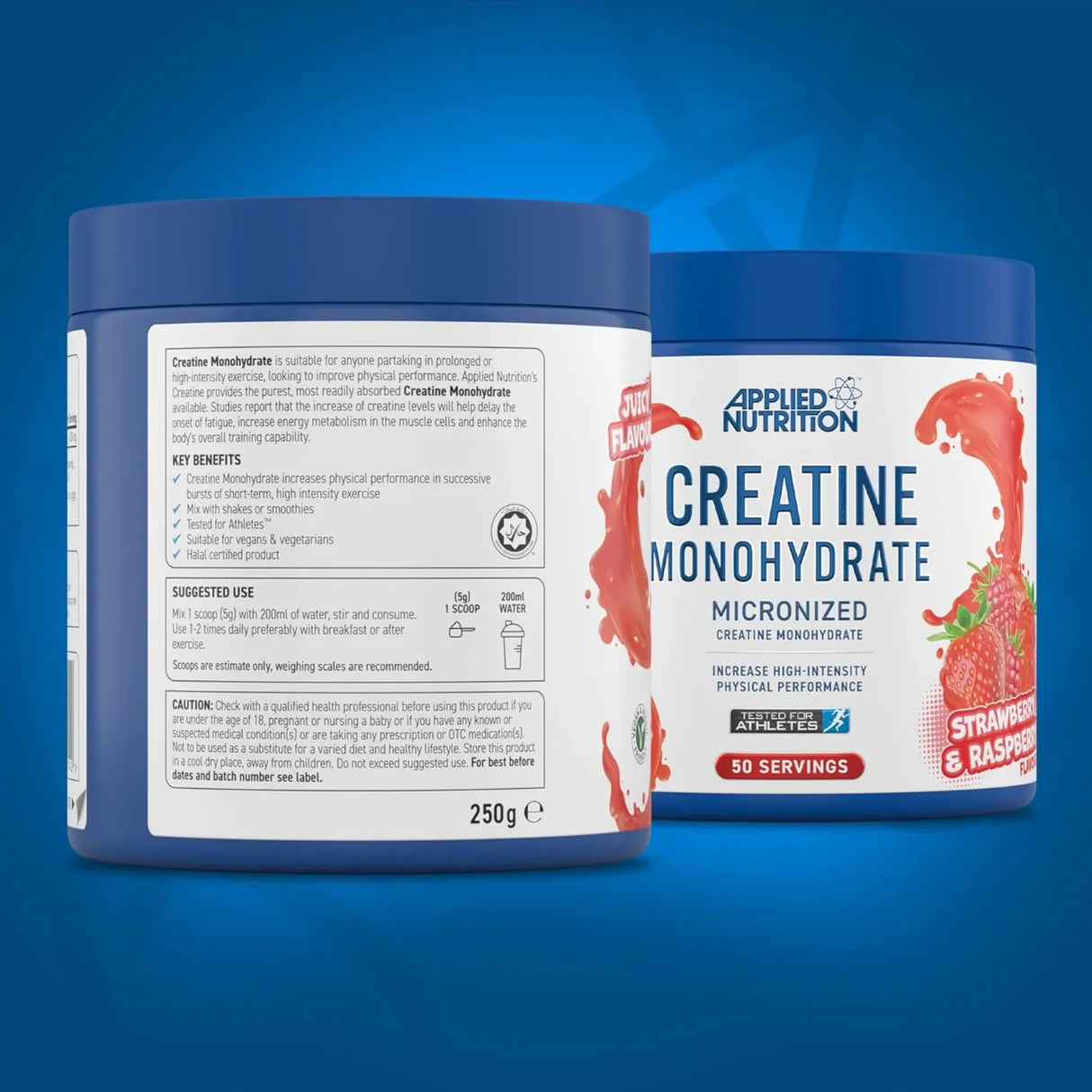 Applied Nutrition Creatine Monohydrate Micronized Powder | 250g (50 Servings)