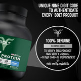 Bolt Nutrition Biozyme Plant Protein 2lb, 26 Servings