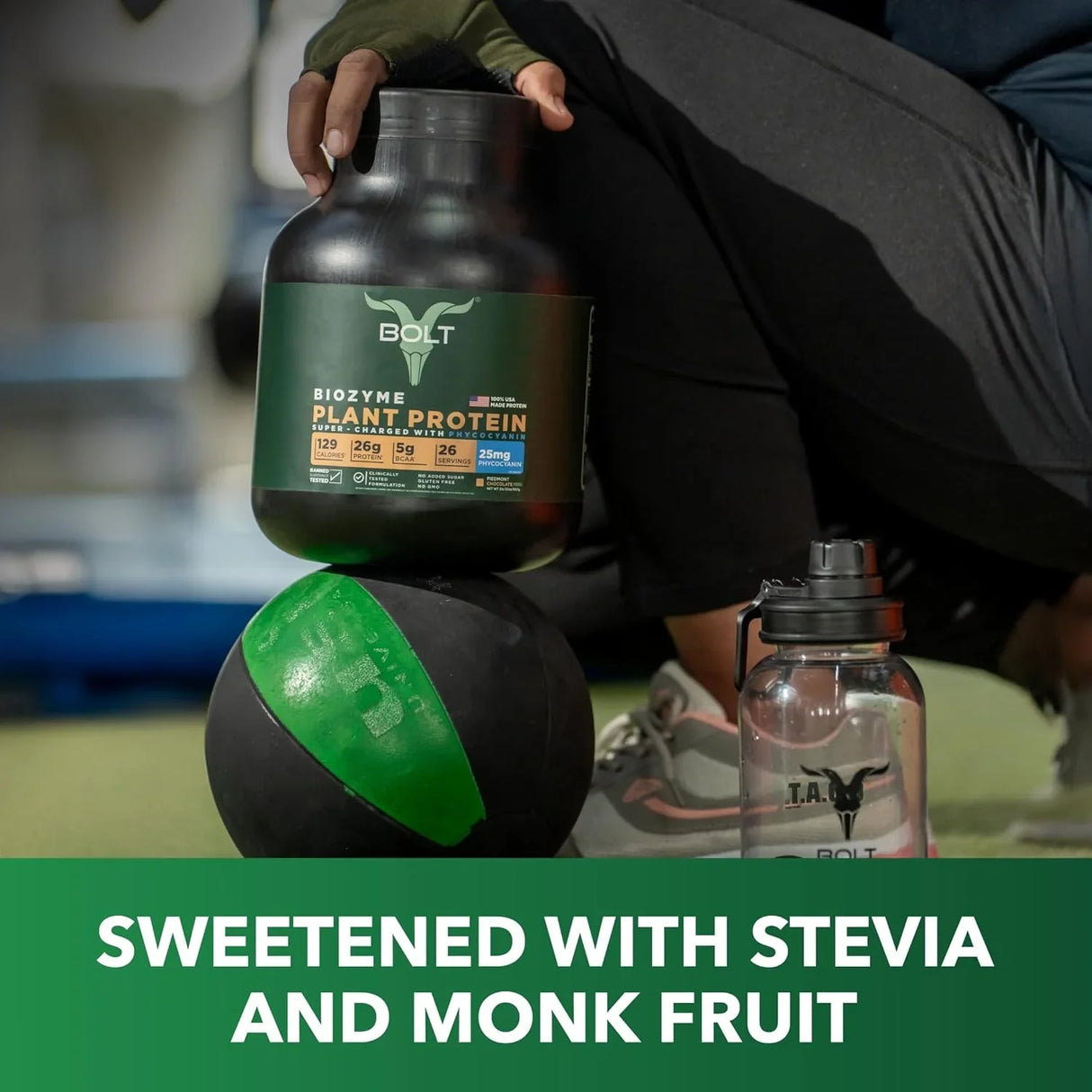 Bolt Nutrition Biozyme Plant Protein 2lb, 26 Servings