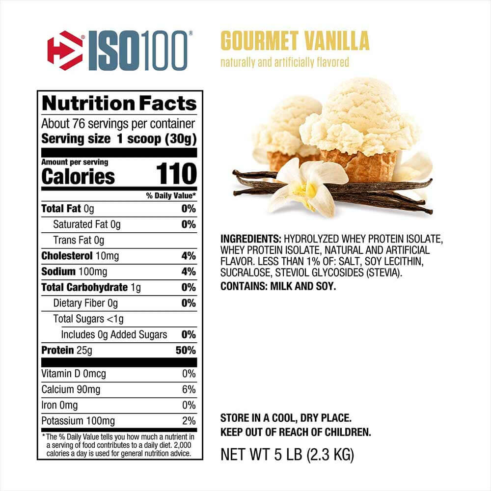 Dymatize ISO 100 Hydrolyzed Protein 5 Lbs