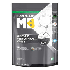 MuscleBlaze Biozyme Performance Whey - 2.2 Lbs (Refill Pack)