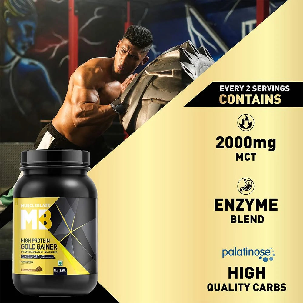 MuscleBlaze High Protein Gold Mass Gainer - 1 Kg
