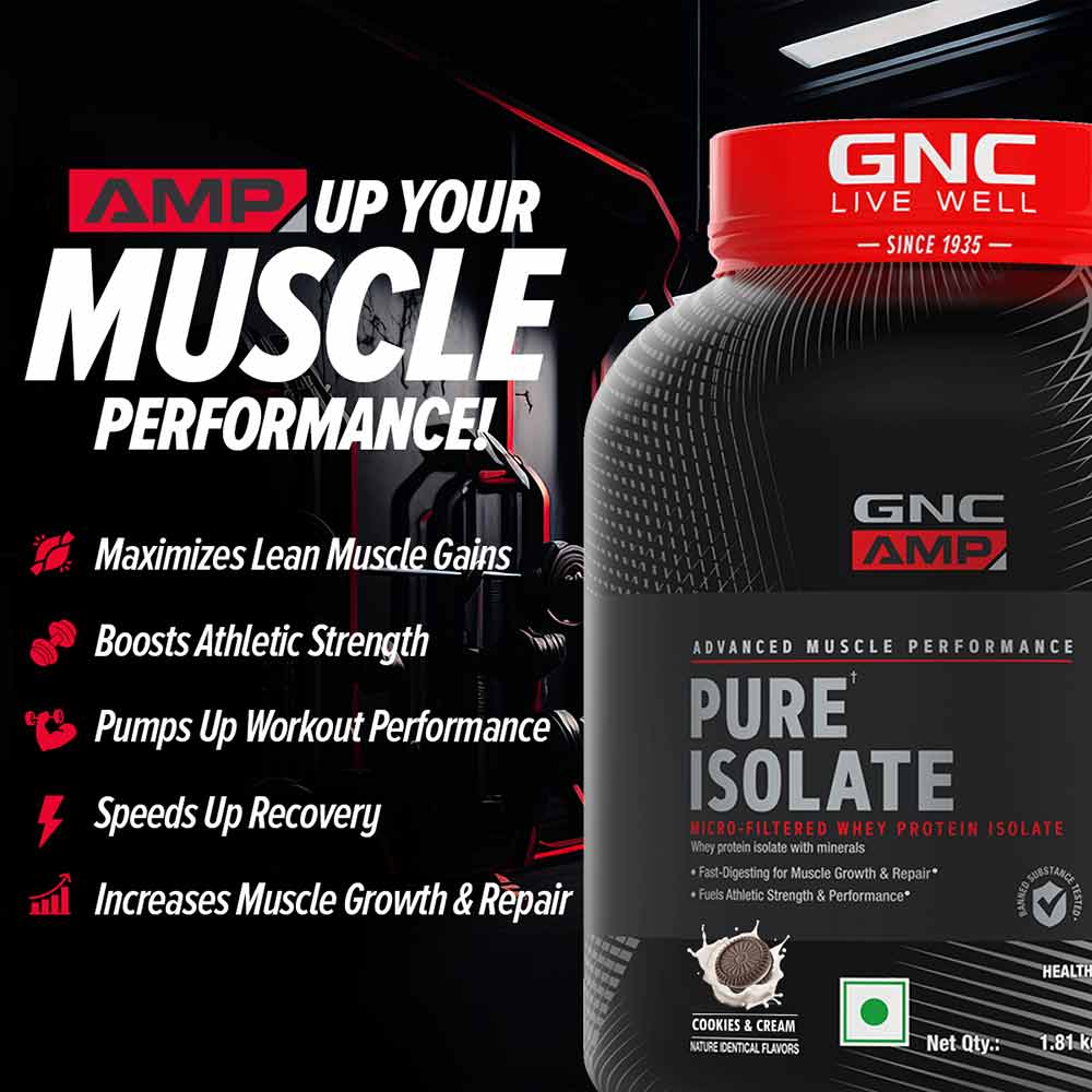 GNC AMP Pure Isolate - 4 Lbs